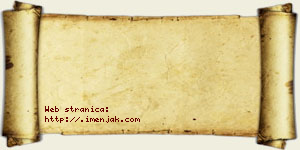 Tijana Velinović vizit kartica